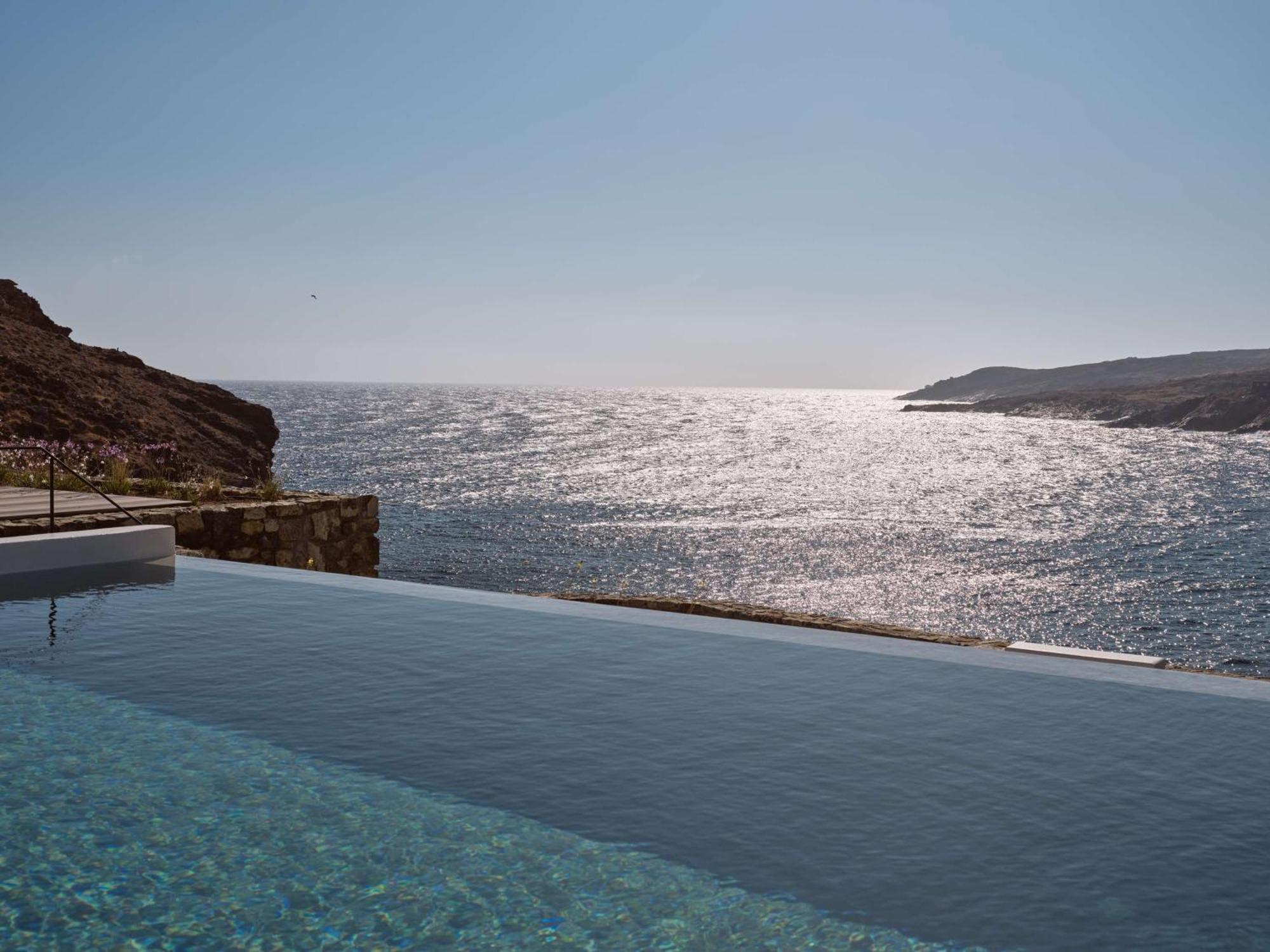 ホテル Semeli Coast Mykonos Curio Collection By Hilton Merchia Beach エクステリア 写真