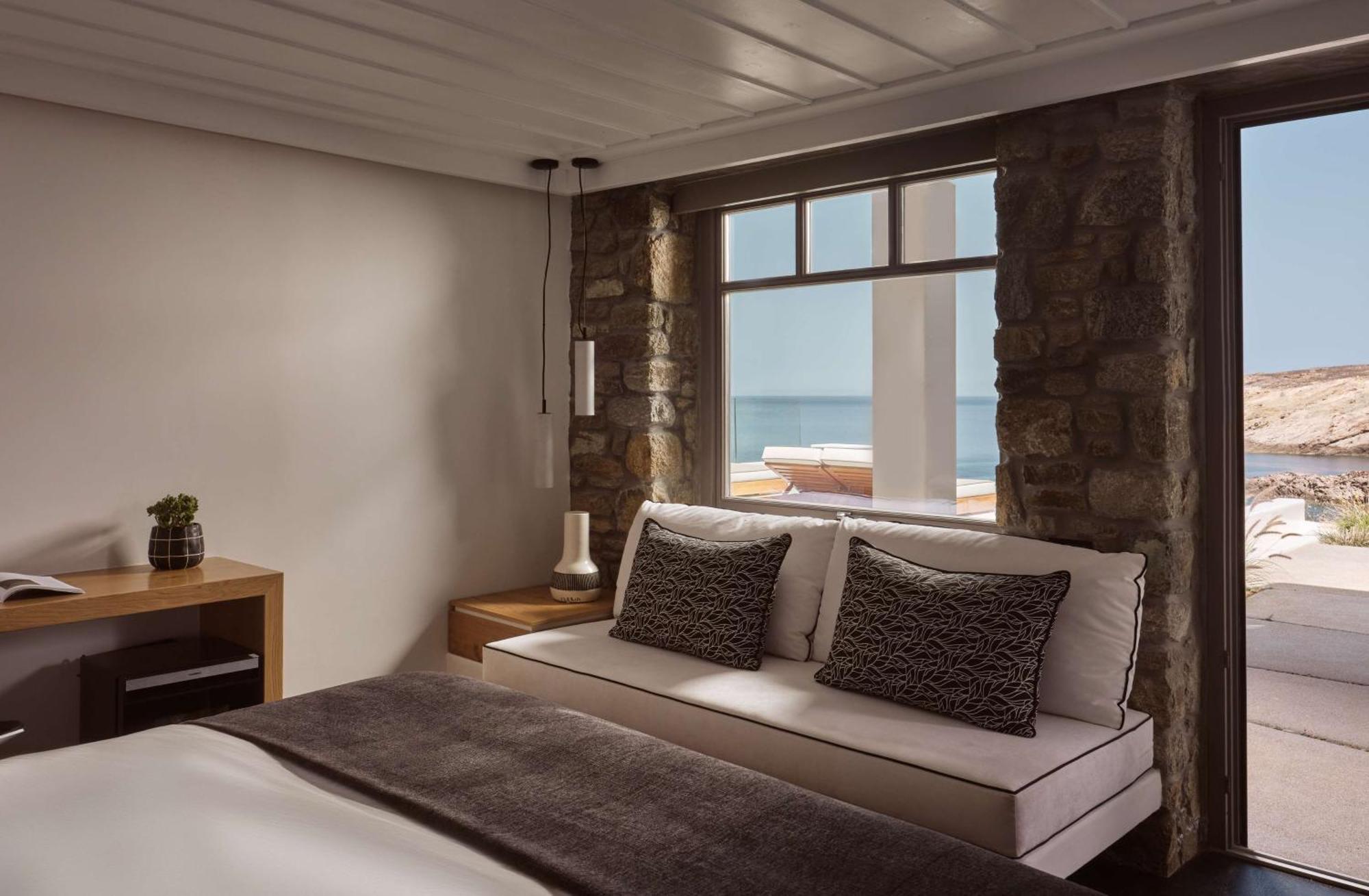 ホテル Semeli Coast Mykonos Curio Collection By Hilton Merchia Beach エクステリア 写真