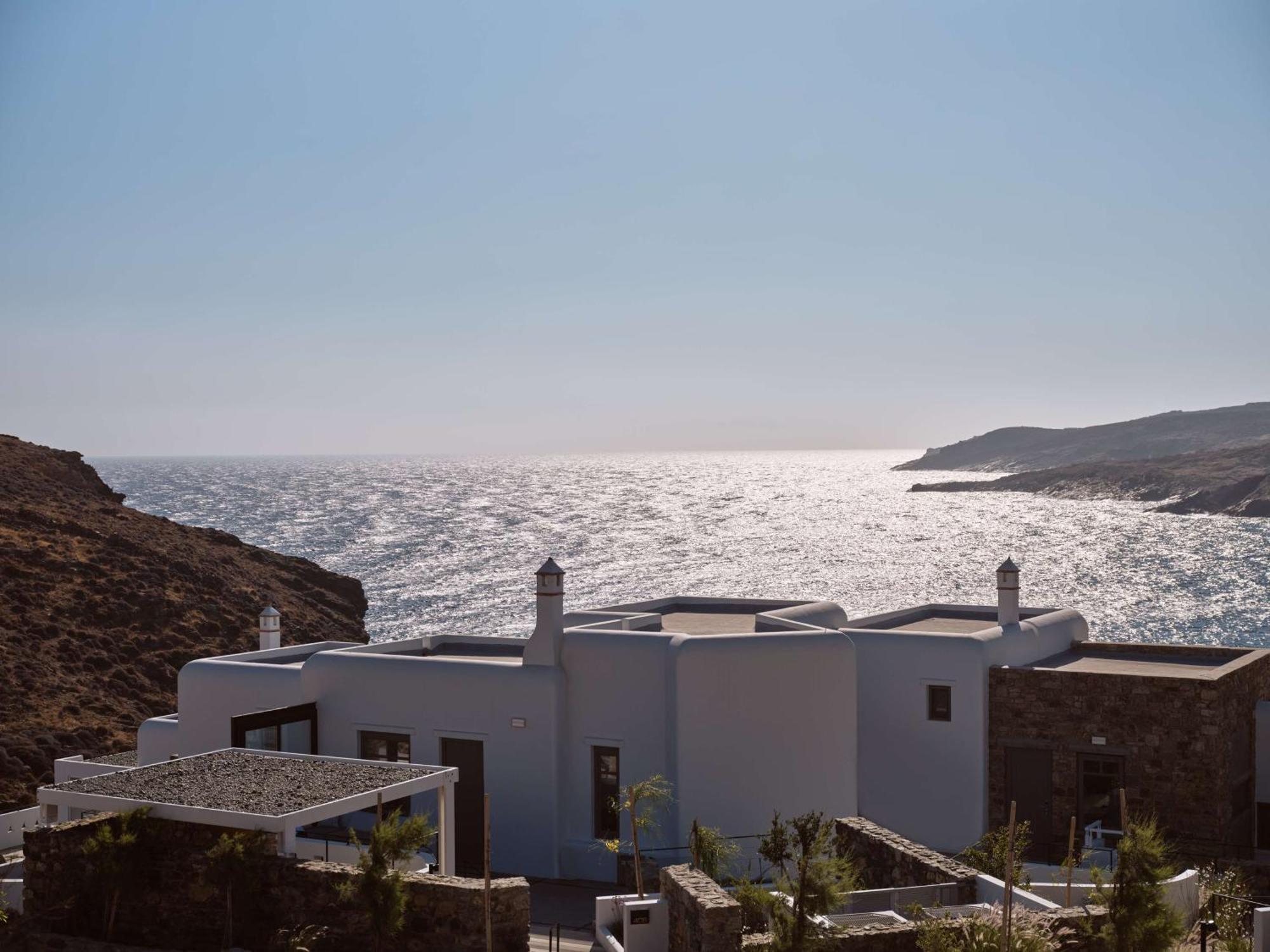 ホテル Semeli Coast Mykonos Curio Collection By Hilton Merchia Beach エクステリア 写真