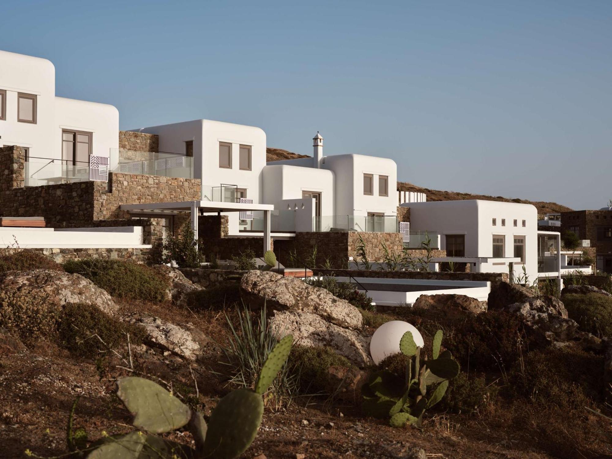ホテル Semeli Coast Mykonos Curio Collection By Hilton Merchia Beach エクステリア 写真