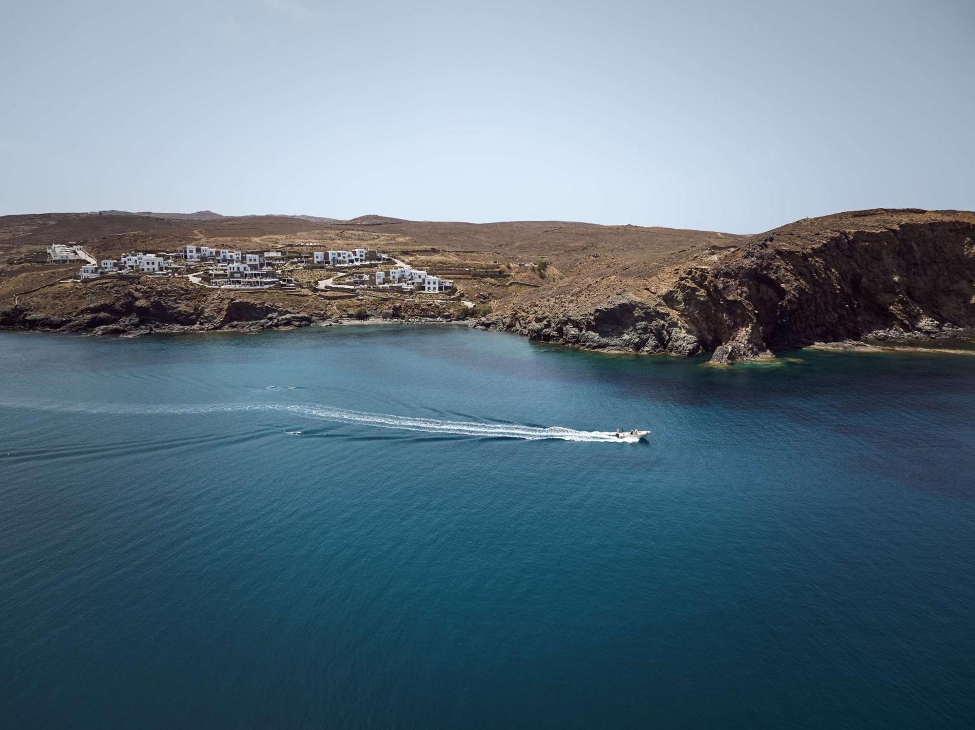 ホテル Semeli Coast Mykonos Curio Collection By Hilton Merchia Beach エクステリア 写真