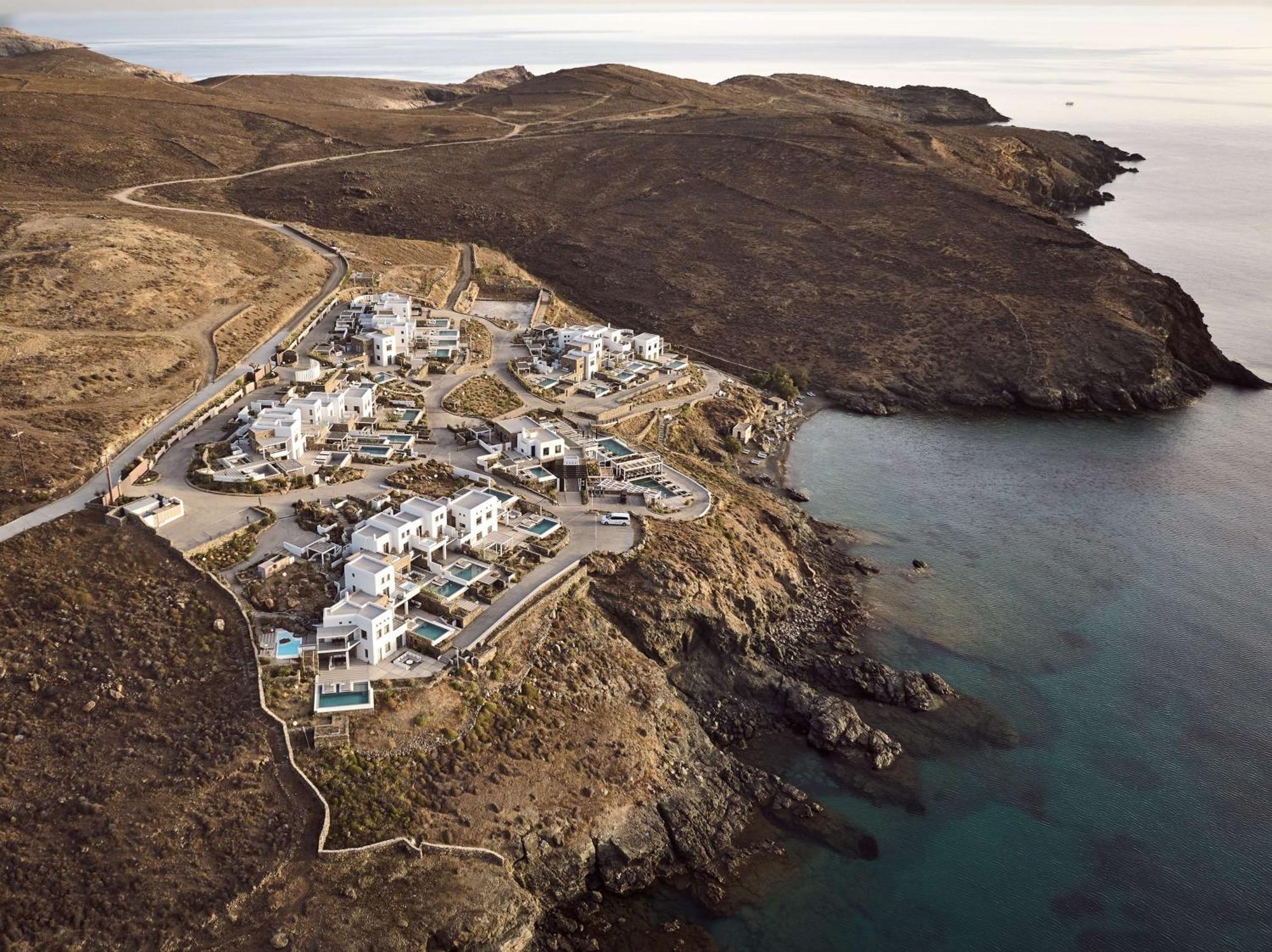 ホテル Semeli Coast Mykonos Curio Collection By Hilton Merchia Beach エクステリア 写真