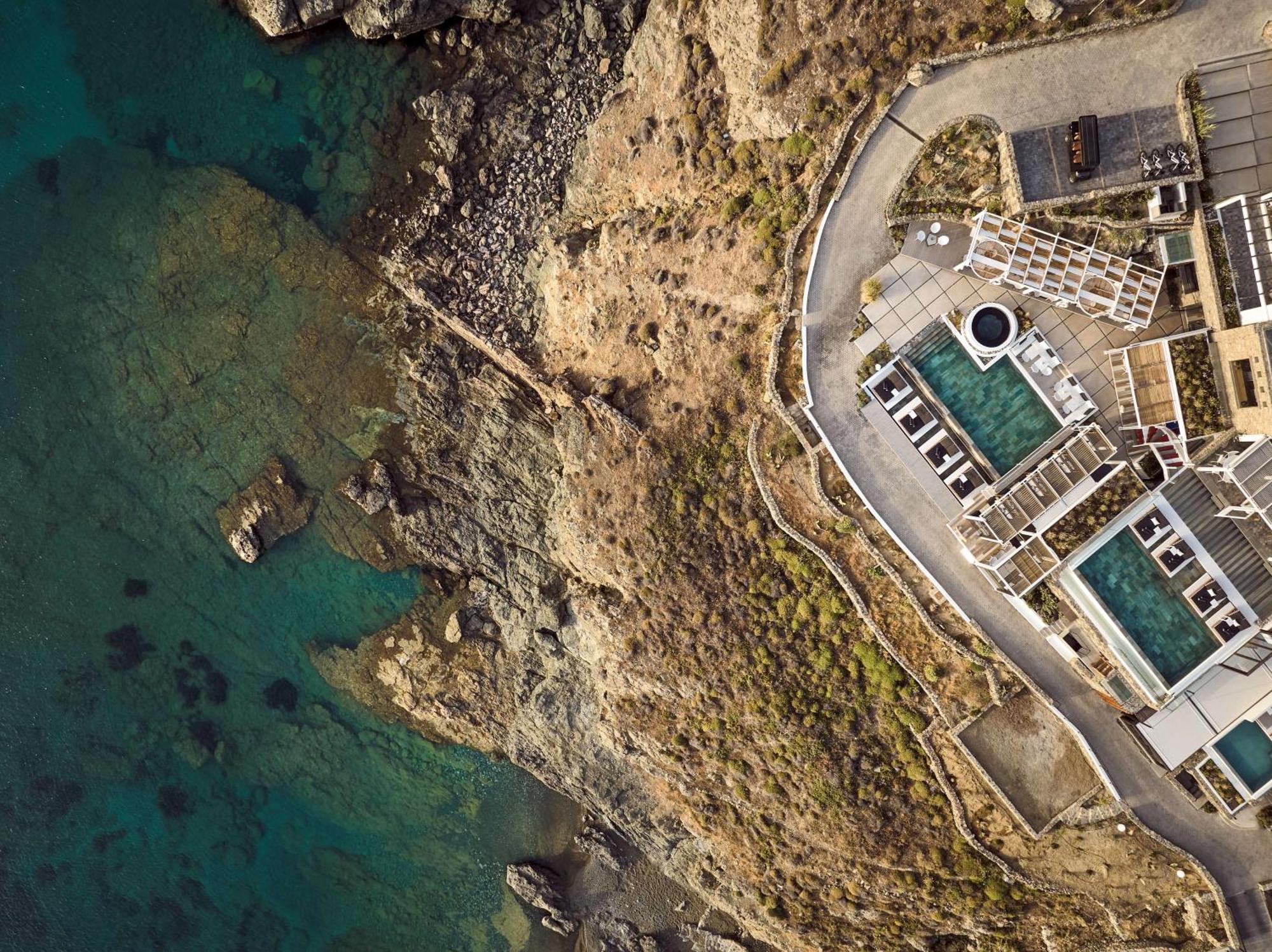 ホテル Semeli Coast Mykonos Curio Collection By Hilton Merchia Beach エクステリア 写真