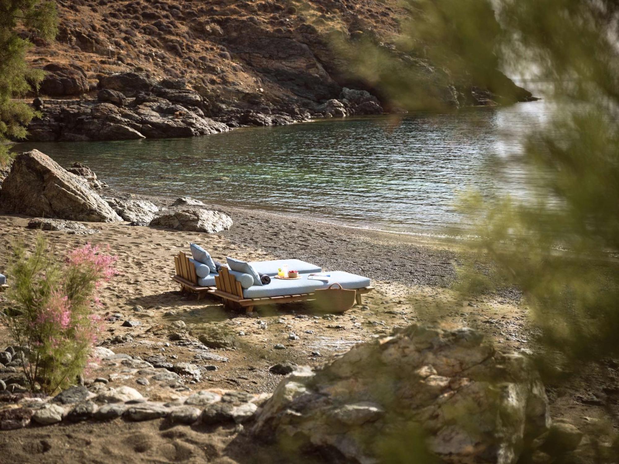 ホテル Semeli Coast Mykonos Curio Collection By Hilton Merchia Beach エクステリア 写真