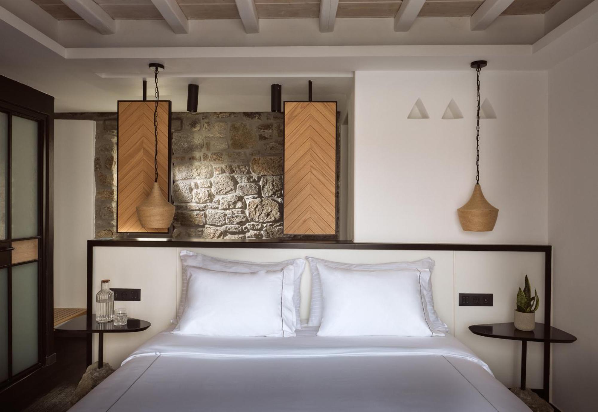 ホテル Semeli Coast Mykonos Curio Collection By Hilton Merchia Beach エクステリア 写真