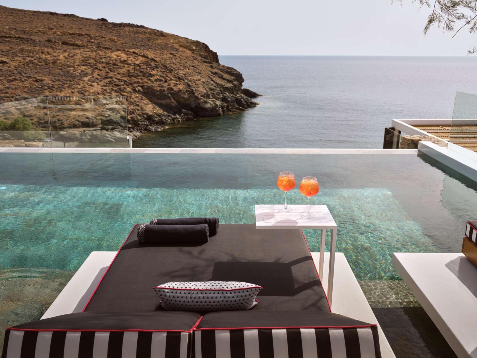 ホテル Semeli Coast Mykonos Curio Collection By Hilton Merchia Beach エクステリア 写真