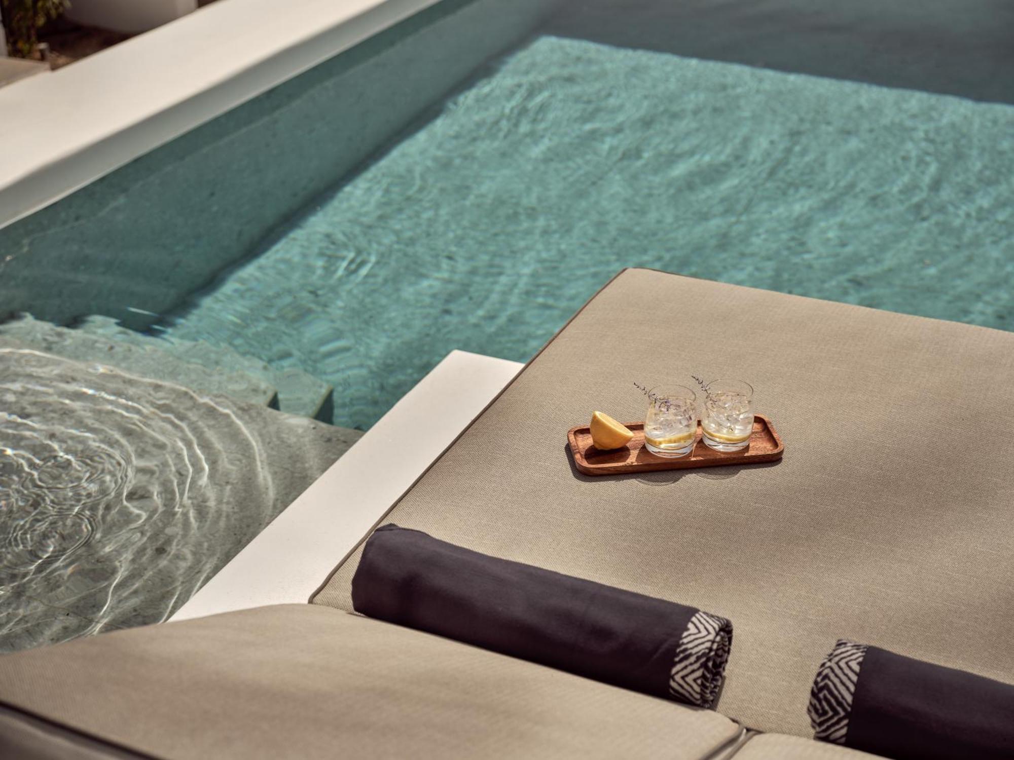 ホテル Semeli Coast Mykonos Curio Collection By Hilton Merchia Beach エクステリア 写真