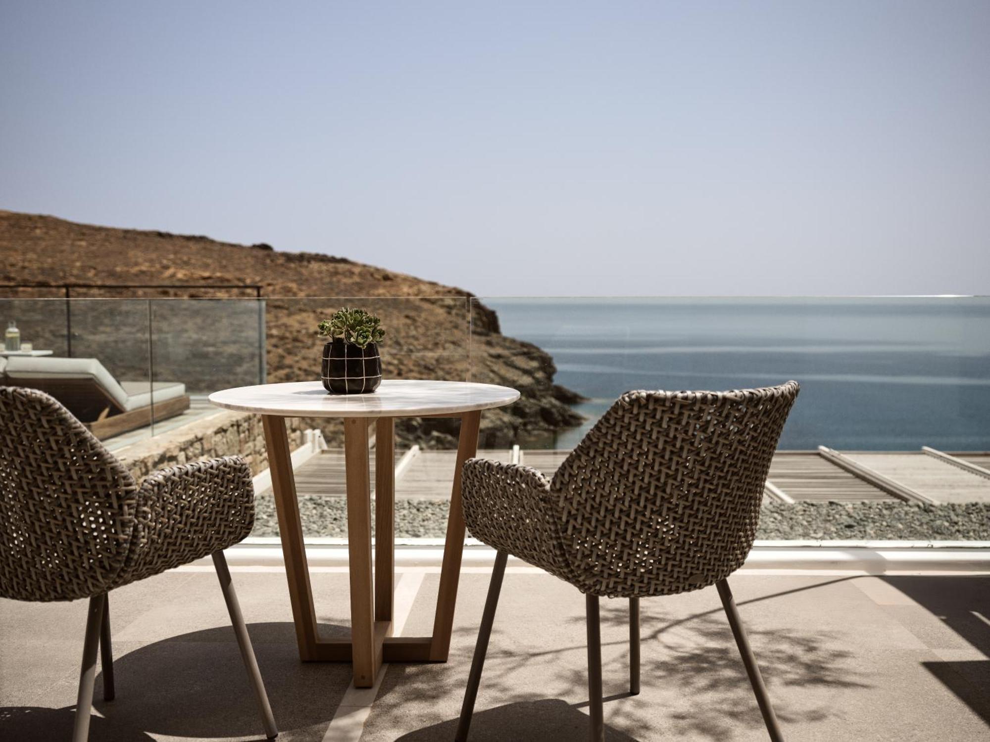 ホテル Semeli Coast Mykonos Curio Collection By Hilton Merchia Beach エクステリア 写真