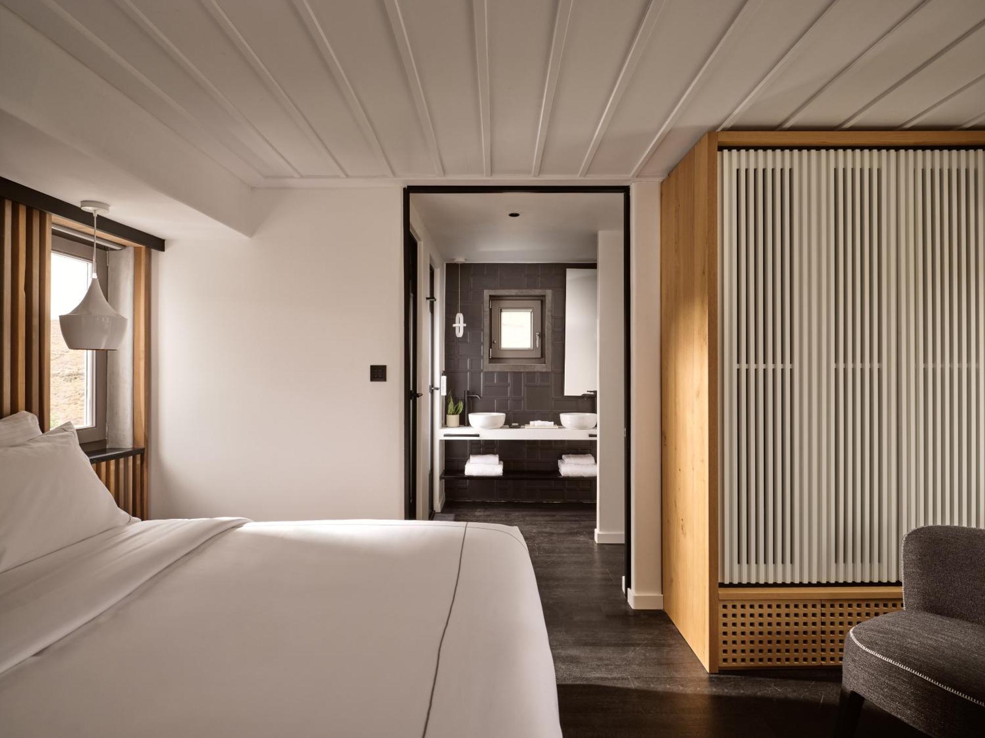 ホテル Semeli Coast Mykonos Curio Collection By Hilton Merchia Beach エクステリア 写真