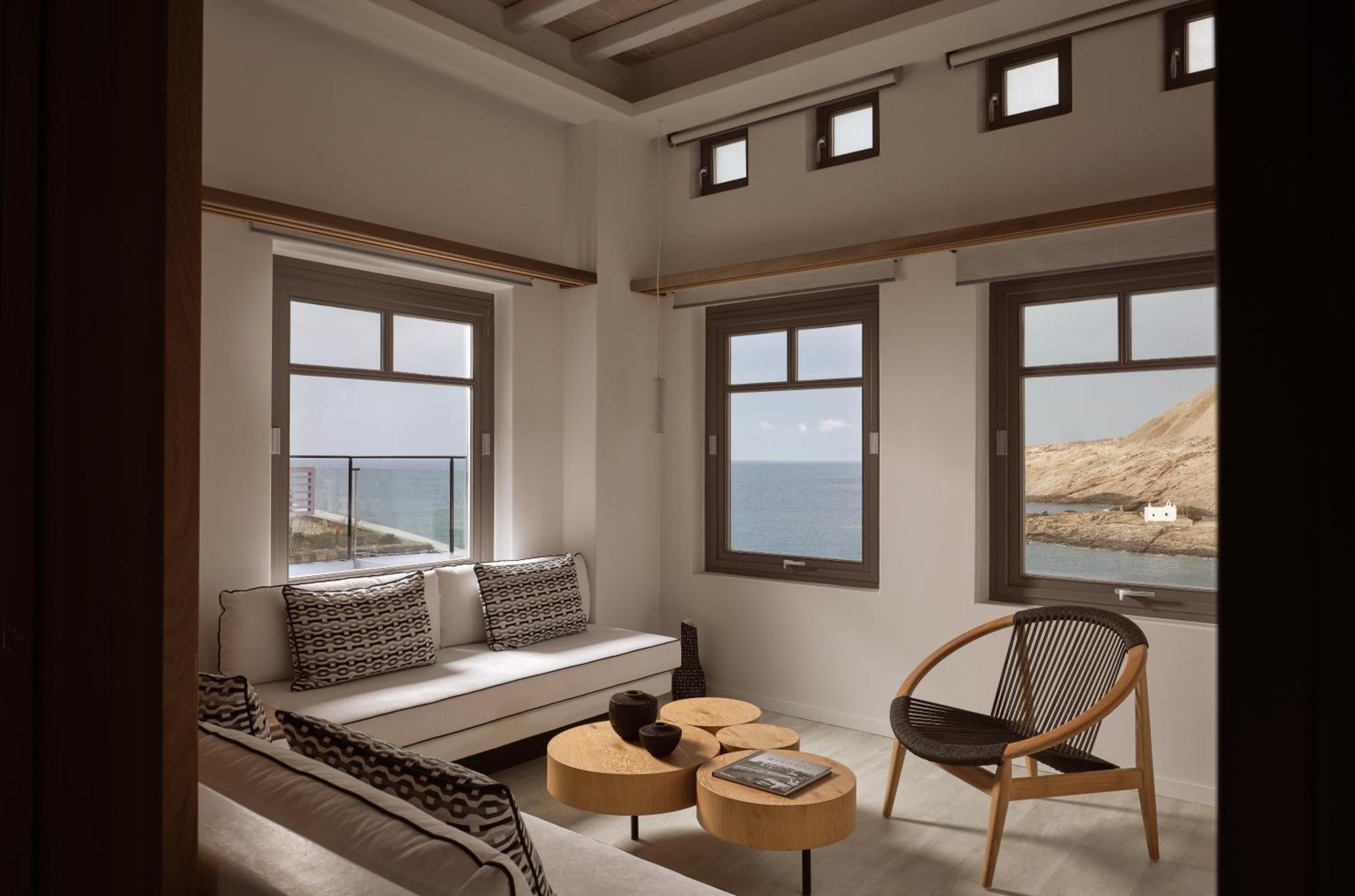 ホテル Semeli Coast Mykonos Curio Collection By Hilton Merchia Beach エクステリア 写真