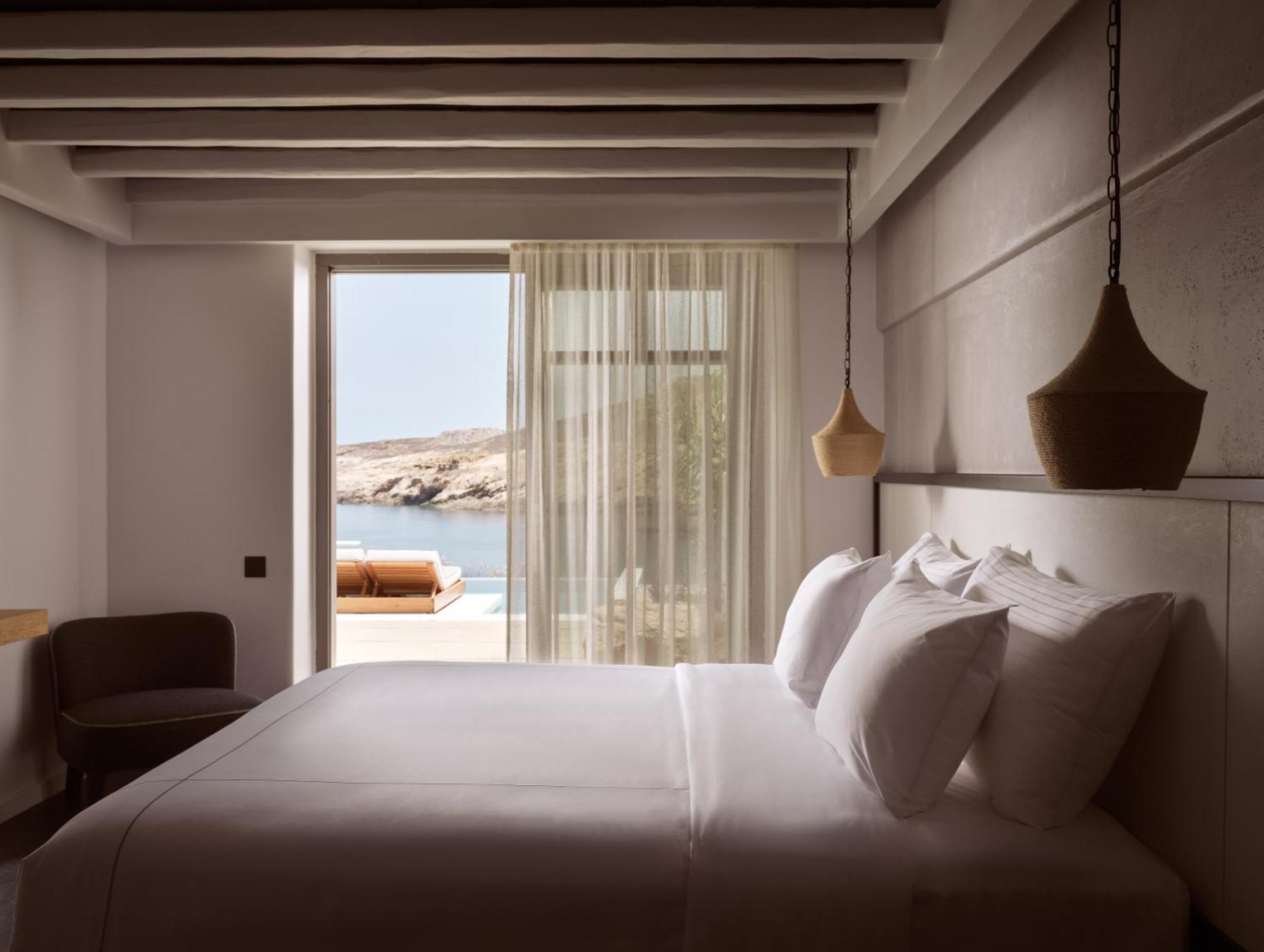ホテル Semeli Coast Mykonos Curio Collection By Hilton Merchia Beach エクステリア 写真