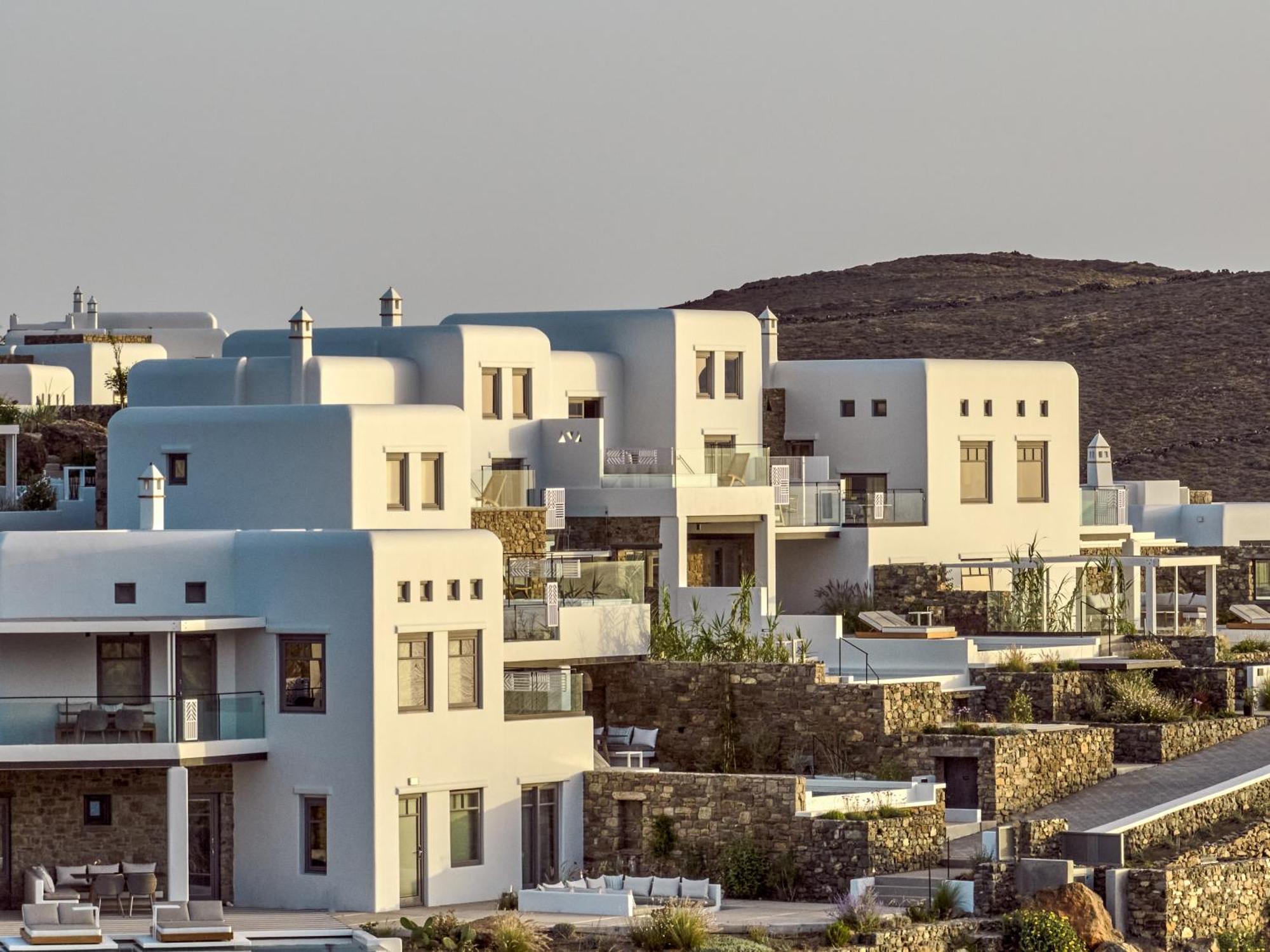 ホテル Semeli Coast Mykonos Curio Collection By Hilton Merchia Beach エクステリア 写真