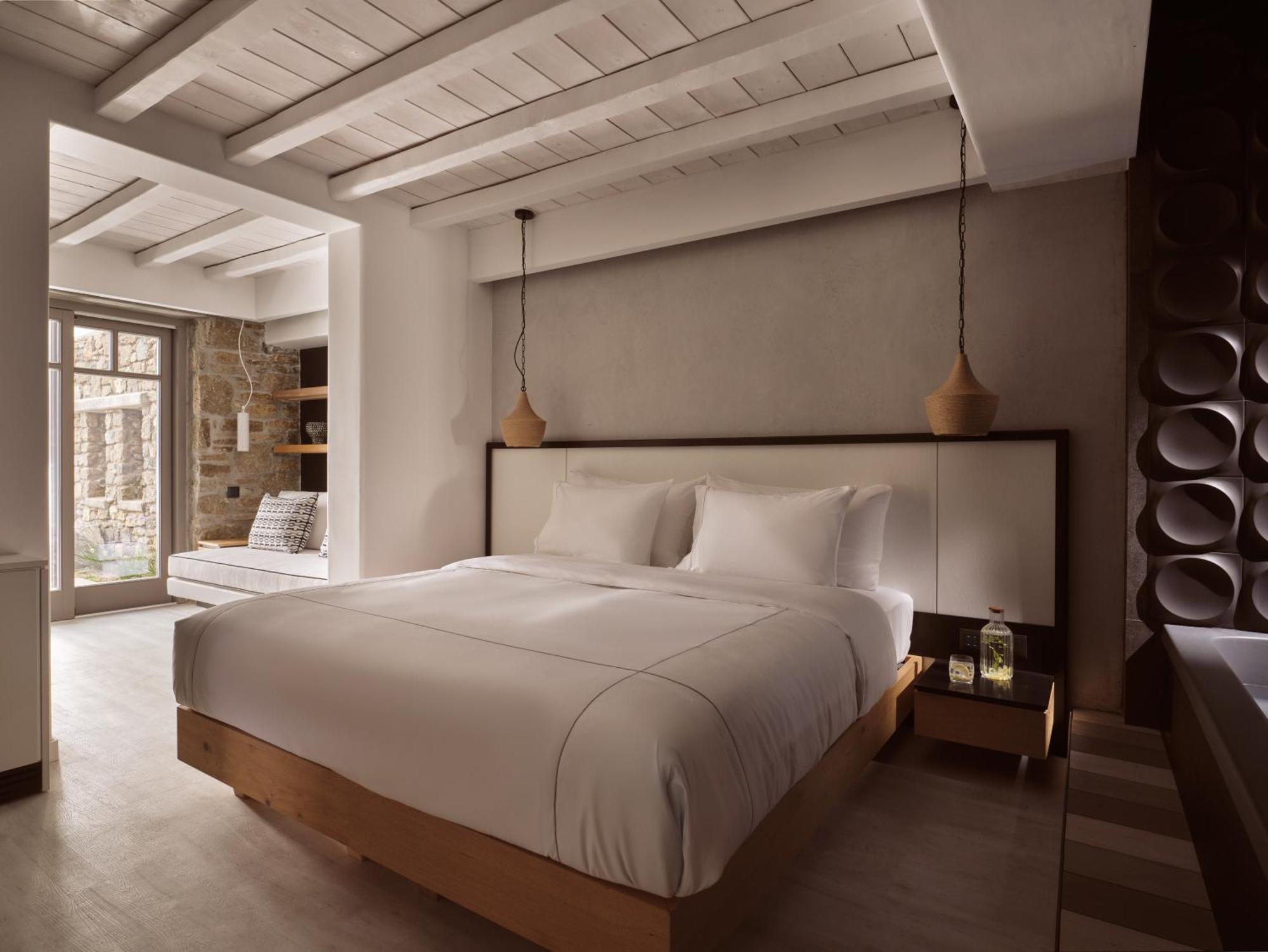 ホテル Semeli Coast Mykonos Curio Collection By Hilton Merchia Beach エクステリア 写真