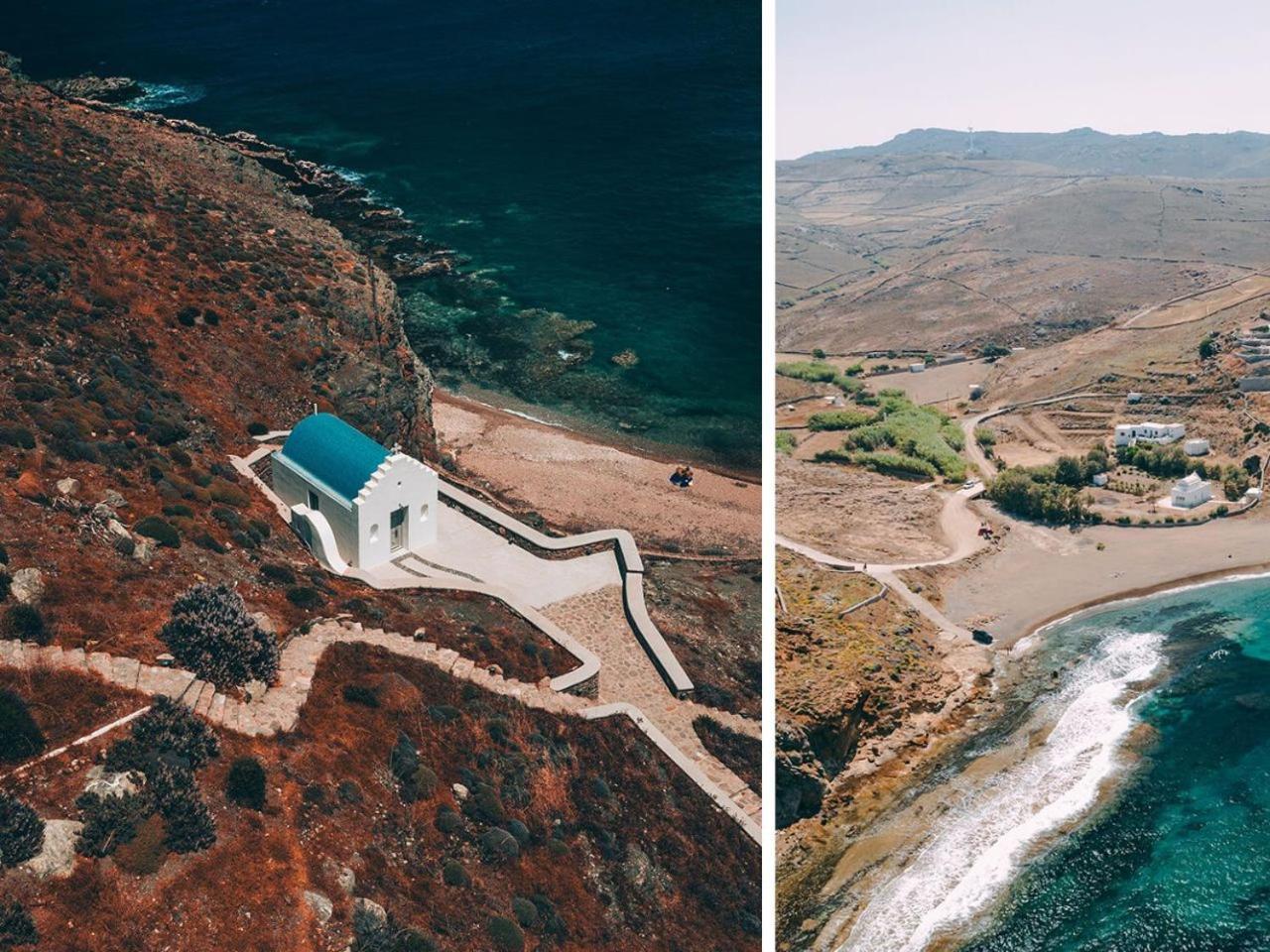 ホテル Semeli Coast Mykonos Curio Collection By Hilton Merchia Beach エクステリア 写真